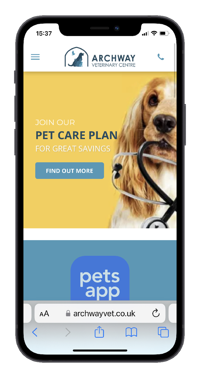 Web Design Portfolio Veterinary Website Design